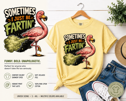Sometime I Just Be Fartin’ Flamingo | T-Shirt