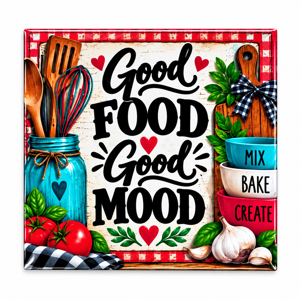 Good Food Good Mood Magnet