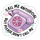 Call Me Antisocial | Vinyl Sticker